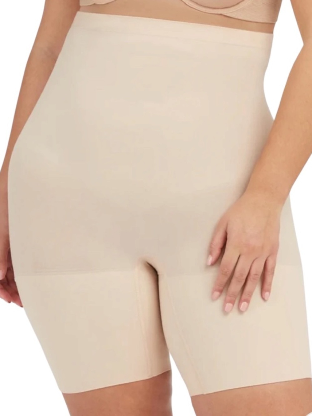 Spanx High Power Short In Nude Beige Size 2X Style 2745 Tummy Compression